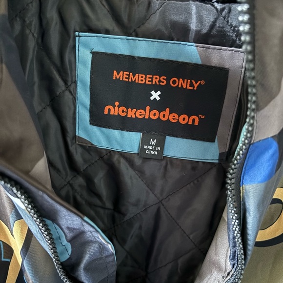 Members Only x Nickelodeon - windbreaker hoodies - streetwear size Medium - Picture 5 of 6